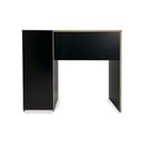 Ver imagem 2 de Mesa de Escritório Pe-140 4 Gavetas MDF-MDP 90,7cm Preto Ditália Móveis