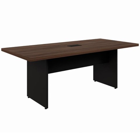 Mesa de Reunião Retangular Pé Painel 200x90cm Linha Start Má