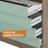 Balcao Para Pia 4 Gavetas 120CM 12552 Oak Menta PLN - 7