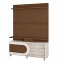 Ver imagem 2 de Estante Home para TV até 55 Polegadas 190x136cm 1 Porta de Correr e Rodízios Heitor Espresso Móve