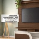 Ver imagem 6 de Estante Home para TV até 55 Polegadas 190x136cm 1 Porta de Correr e Rodízios Heitor Espresso Móve