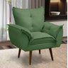 Poltrona Venuz Tecido Veludo Verde 502 - 1