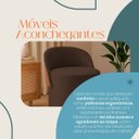 Ver imagem 3 de Puff Orgânico Redondo para Sala e Quarto com Encosto Composé Corino Suede