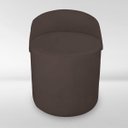 Ver imagem 6 de Puff Orgânico Redondo para Sala e Quarto com Encosto Composé Corino Suede