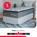 Ver imagem 5 de Cama Box Solteiro + Colchão Comfort Class Pillow Top 88x188 Cinza/suede Branco
