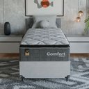 Ver imagem 6 de Cama Box Solteiro + Colchão Comfort Class Pillow Top 88x188 Cinza/suede Branco