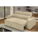 Ver imagem 1 de Sofá 3 Lugares Michelangelo Retrátil e Reclinável Suede Amassado