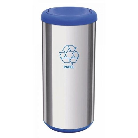 Lixeira Inox com Tampa Basculante 40L Tramontina