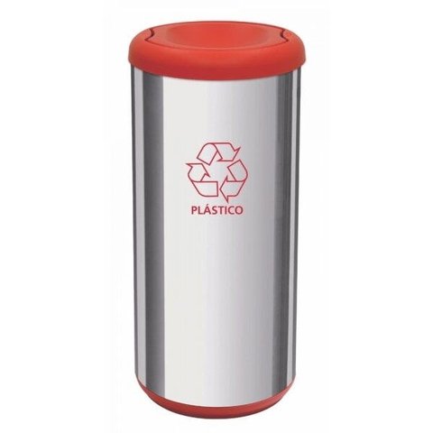Lixeira Inox com Tampa Basculante 40L Tramontina