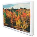 Ver imagem 1 de Quadro Decorativo Caixa Alta com Vidro Árvores de Outono TaColado Moldura Branca 90 x 60cm
