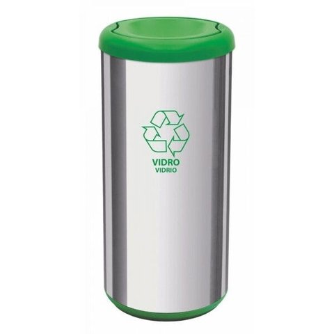 Lixeira Inox com Tampa Basculante 40L Tramontina