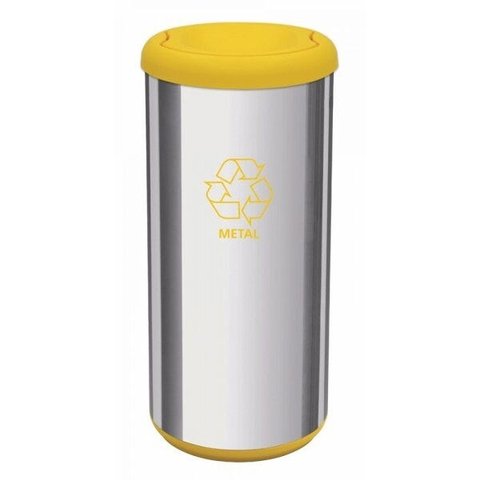 Lixeira Inox com Tampa Basculante 40L Tramontina