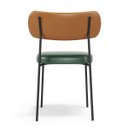 Ver imagem 5 de Kit 6 Cadeiras Sala Jantar Aço Assento Verde Musgo Whisky