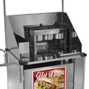 Ver imagem 2 de Carrinho de Hot Dog Cefaz Simples Inox Pneumáticas e Toldo S08p/t