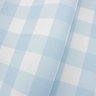 Papel de Parede Xadrez Vichy Azul Claro Estampa Média+ Cola Inclusa- Vinilico Lavável - 6