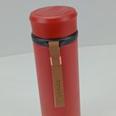 Ver imagem 5 de Garrafa Térmica Squeeze Academia Treino 21x6x6cm 500ml Inox Vermelho Parede Dupla Business