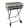 Churrasqueira Aberta Grill Inox Grelha e Carrinho 92x55x35cm Ouro Minas - 1