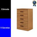 Ver imagem 3 de Cômoda Organizadora Grande 5 Gavetas Quarto Casal Cinamomo