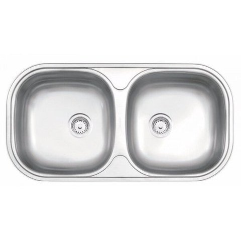 Cuba Dupla de Embutir para Cozinha Tramontina 78cmx40cmx15cm