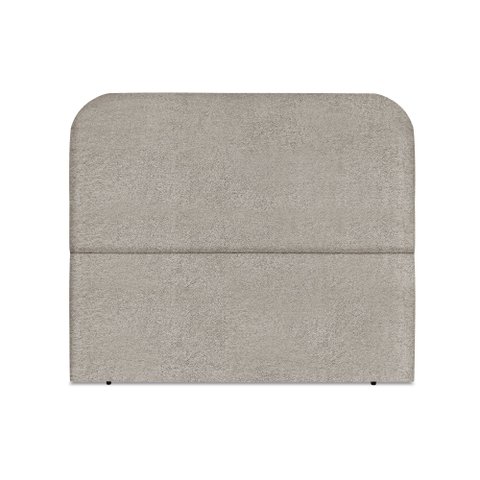 Cabeceira Estofada Queen Alana 160cm Boucle Bege Escuro com Frame