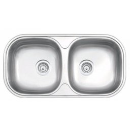 Cuba Dupla de Embutir para Cozinha Tramontina 78cmx40cmx15cm - 1 Cuba Dupla de Embutir para Cozinha Tramontina 78cmx40cmx15cm - 1