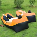Ver imagem 3 de Sofá de Ar Inflável Relaxante Camping Bag Saco de Dormir Laranja VG+