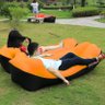 Sofá de Ar Inflável Relaxante Camping Bag Saco de Dormir Laranja VG+ - 2