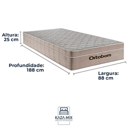 Colchão Airtech Molas Ensacadas Solteiro Ortobom 88x188x25 - 3