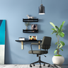 Kit Home Office Mesa c/ Suporte Mão Francesa + 2 Prateleiras - 1