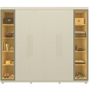 Ver imagem 2 de Guarda Roupa Casal Cumaru 6 Portas 2 Portas Reflecta com LED e Pés Yescasa