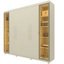 Ver mais imagens de Guarda Roupa Casal Cumaru 6 Portas 2 Portas Reflecta com LED e Pés Yescasa