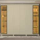 Ver imagem 7 de Guarda Roupa Casal Cumaru 6 Portas 2 Portas Reflecta com LED e Pés Yescasa