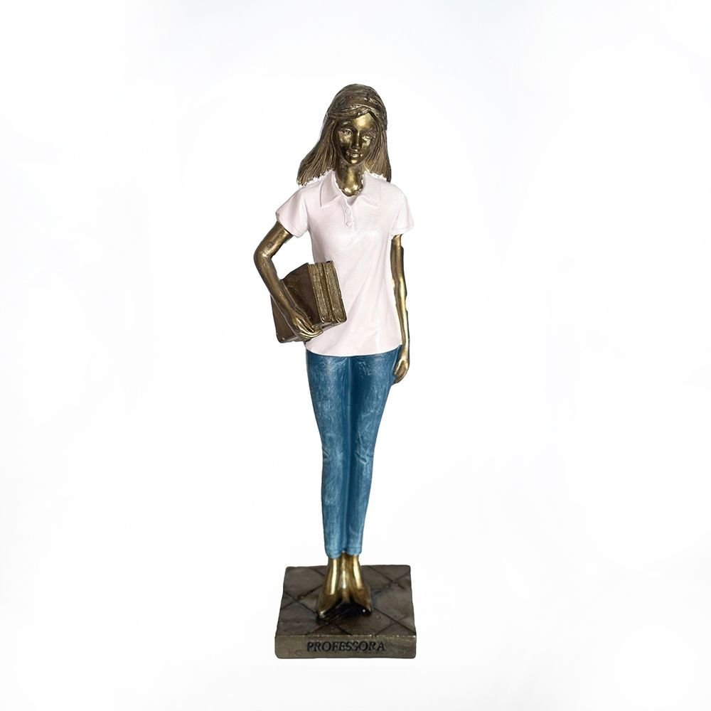 Estatueta Professora com Livros