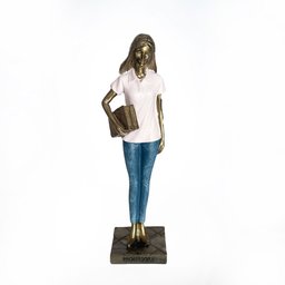 Estatueta Professora com Livros - 1