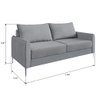 Sofá Ascona 2 Braços 2 Assentos Sofá Go - 3
