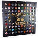 Ver imagem 2 de Quadro Porta Tampinhas Modelo Exclusivo Presente Criativo - Cervejaterapia Preto