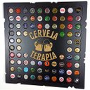 Ver imagem 3 de Quadro Porta Tampinhas Modelo Exclusivo Presente Criativo - Cervejaterapia Preto