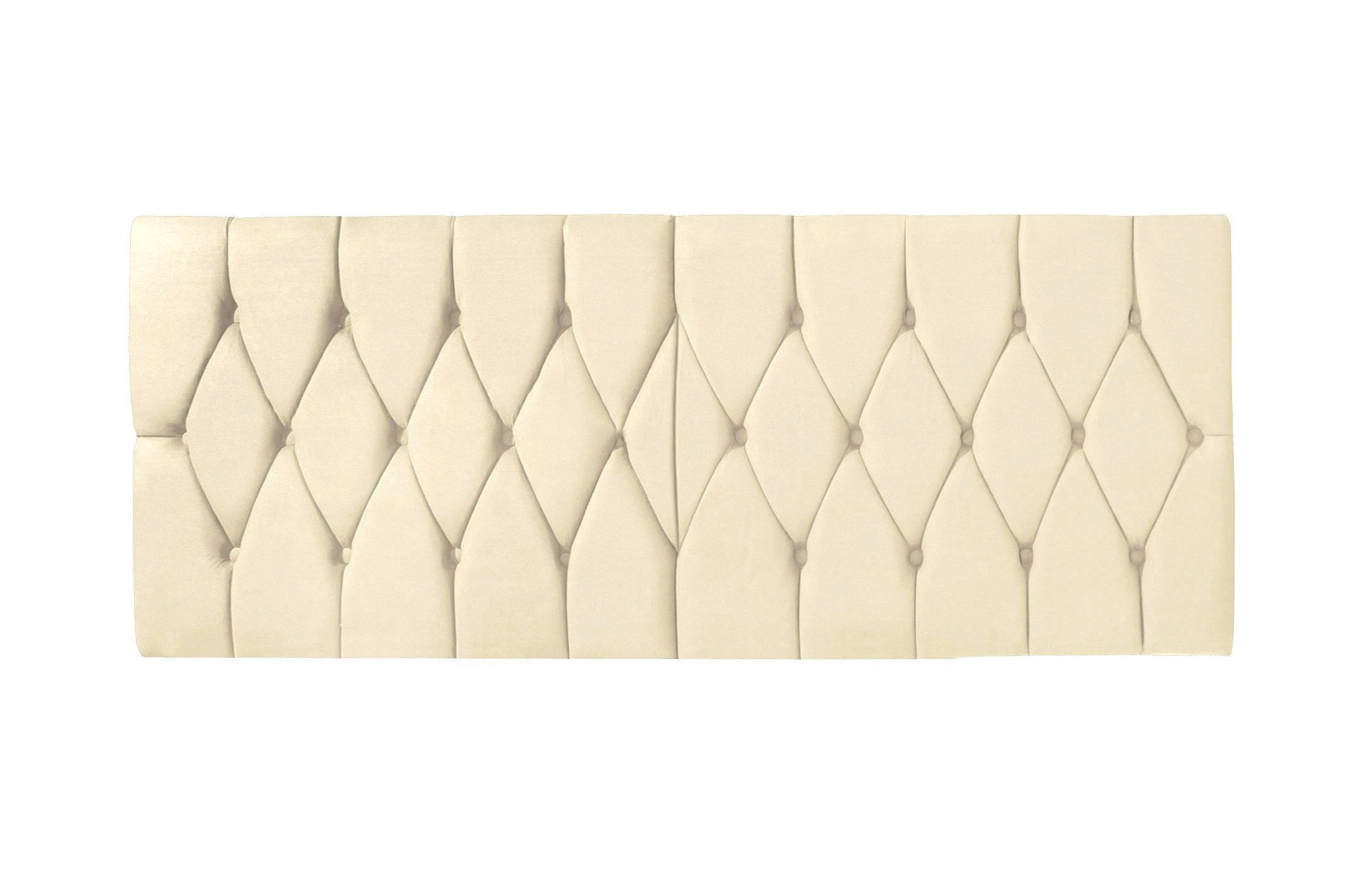 Cabeceira Painel Dubai Deluxe Estofada Queen Size Areia - 1,60 metros - 2