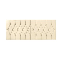 Cabeceira Painel Dubai Deluxe Estofada Queen Size Areia - 1,60 metros - 2