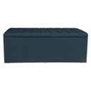 Ver imagem 3 de Calçadeira Recamier Baú Queen 1,60m Holanda Suede - Pallazio Cor:Azul Marinho