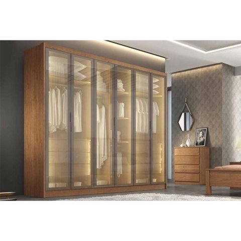Guarda Roupa Casal Linea 6 Portas 6GAVS Fendi N. Horizonte