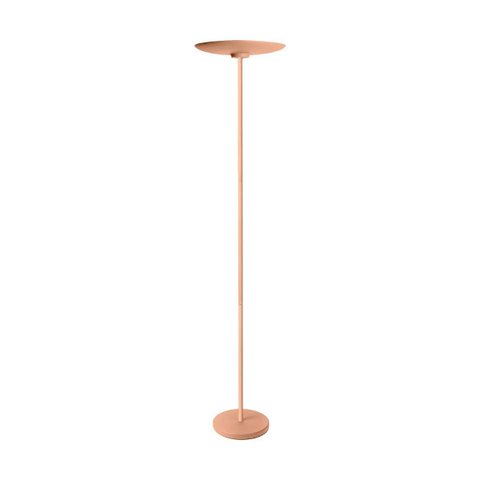 Coluna Dot LED Luminária de Chão Piso 3000k Terracota 12W 1,65m Alumínio Bivolt