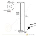 Ver imagem 7 de Coluna Dot LED Luminária de Chão Piso 3000k Terracota 12W 1,65m Alumínio Bivolt