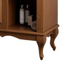 Ver imagem 3 de Gabinete para Banheiro Madeira Maciça 1 Porta 1 Gaveta com Pés Luiz Xv Dália 3064