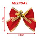 Ver imagem 5 de Kit 96 Laços de Bolinhas Pingentes Natalino Árvore Natal 6cm