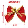 Kit 96 Laços de Bolinhas Pingentes Natalino Árvore Natal 6cm - 5