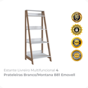 Ver imagem 2 de Estante Livreiro Multifuncional 4 Prateleiras Branco/montana B81 Emovell