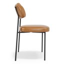 Ver imagem 7 de Kit 02 Cadeiras Sala de Jantar Lila Estofada com Encosto Couríssimo Whisky - Desk Design