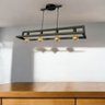 Lustre Pendente Estilo Industrial Preto Fosco Terra Salutte - 3