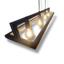 Ver imagem 5 de Lustre Pendente Estilo Industrial Preto Fosco Terra Salutte